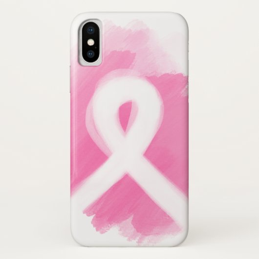Borstkanker Awareness Ribbon Waterverf Case-Mate iPhone Case (Achterkant)