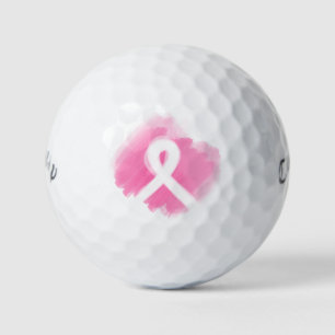 Borstkanker Awareness Ribbon Waterverf Golfballen