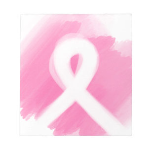 Borstkanker Awareness Ribbon Waterverf  Notitieblok