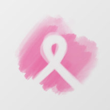 Borstkanker Awareness Ribbon Waterverf