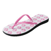 Borstkanker Awareness Ribbon Waterverf Teenslippers (Schuin)