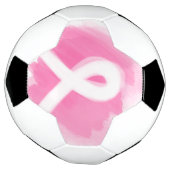 Borstkanker Awareness Ribbon Waterverf Voetbal (Gedraaid)