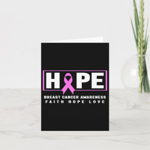 Borstkanker Awareness Shirt - Hope Borstkanker Kaart