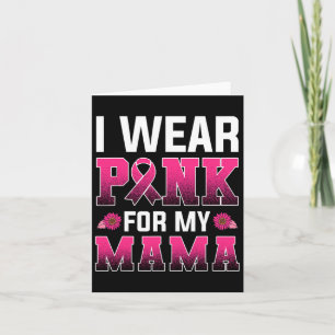 Borstkanker Awareness Shirt voor Vrouwen Roze Ribb Kaart