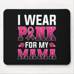 Borstkanker Awareness Shirt voor Vrouwen Roze Ribb Muismat
