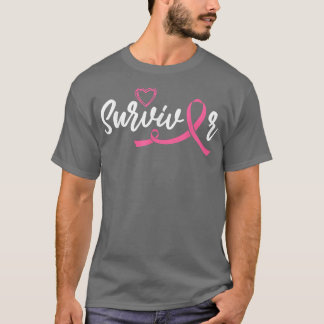 Borstkanker Awareness Survivor Pink Ribbon Cance T-shirt