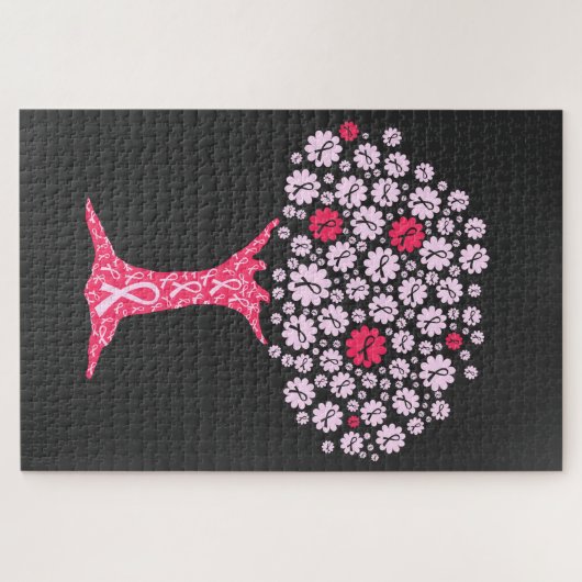 Borstkanker Awareness Tree Legpuzzel (Horizontaal)