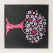 Borstkanker Awareness Tree Legpuzzel (Horizontaal)