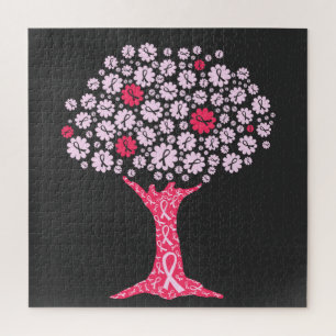 Borstkanker Awareness Tree Legpuzzel