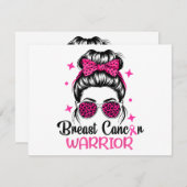 Borstkanker Awareness Warrior (Voorkant / Achterkant)