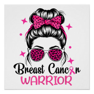 Borstkanker Awareness Warrior Perfect Poster