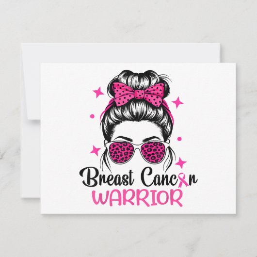 Borstkanker Awareness Warrior Save The Date (Voorkant)