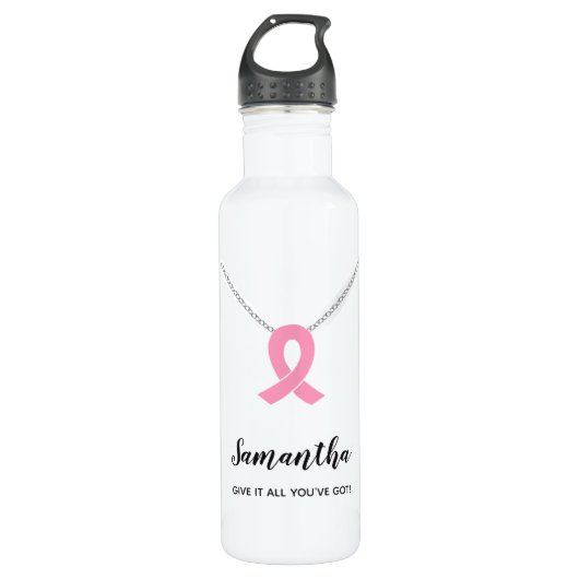 Borstkanker Awareness Water Bottle,  Waterfles (Voorkant)