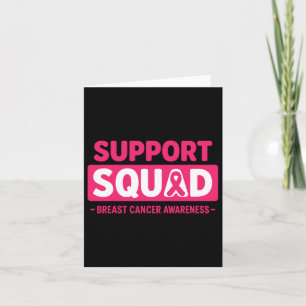Borstkanker Awarness Pink Ribbon Support Squad Kaart