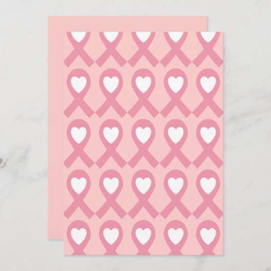 Borstkanker Bedankkaart (Voorkant / Achterkant)