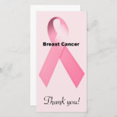 Borstkanker Bedankkaart (Voorkant / Achterkant)