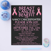 Borstkanker Benefit Flyer (Enkel)
