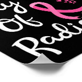 Borstkanker bestralingstherapie laatste dag van de poster (Hoek)