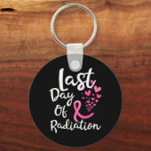 Borstkanker bestralingstherapie laatste dag van de sleutelhanger (Voorkant)