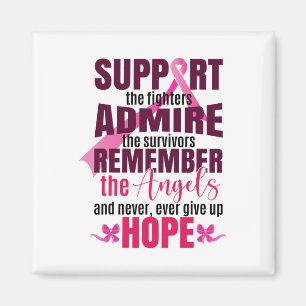 Borstkanker bestrijdt het bewustzijn van borstkank magneet