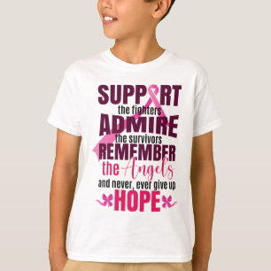 Borstkanker bestrijdt het bewustzijn van borstkank t-shirt