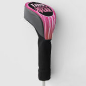 Borstkanker Bewustheid Vertrouwen over angst Roze Golfheadcover (Schuin)