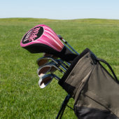 Borstkanker Bewustheid Vertrouwen over angst Roze Golfheadcover (Insitu)
