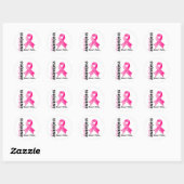 Borstkanker Bewustmaking 5 Ronde Sticker (Vel)