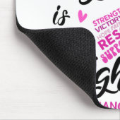 Borstkanker Bewustmaking Haar strijd is mijn strij Muismat (Hoek)