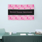 Borstkanker Bewustmaking met roze lint Spandoek (Beurs)