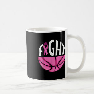 Borstkanker Bewustmaking Roze lint Basketball Tea Koffiemok
