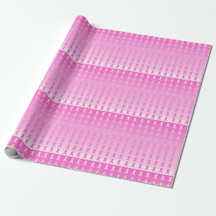 Borstkanker Bewustmaking Roze lint Cadeaupapier