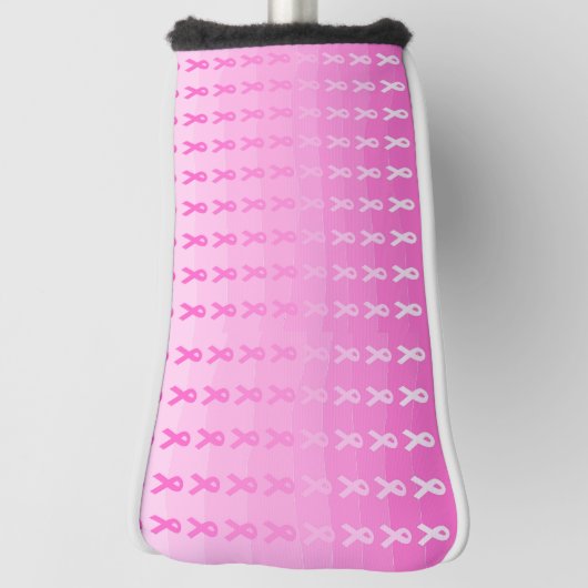 Borstkanker Bewustmaking Roze lint Golfheadcover (Draai 90)