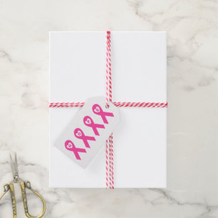 Borstkanker Bewustmaking Roze lint HOPE-design Cadeaulabel