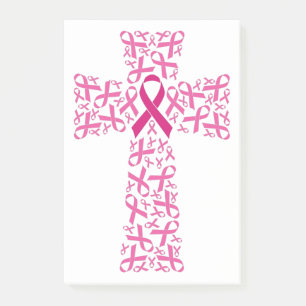 Borstkanker Bewustmaking Roze lint kruis Post-it® Notes