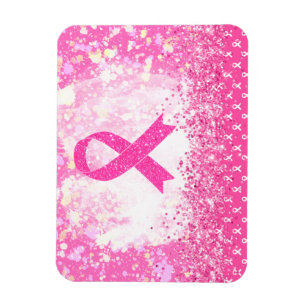 Borstkanker Bewustmaking Roze lint Magneet