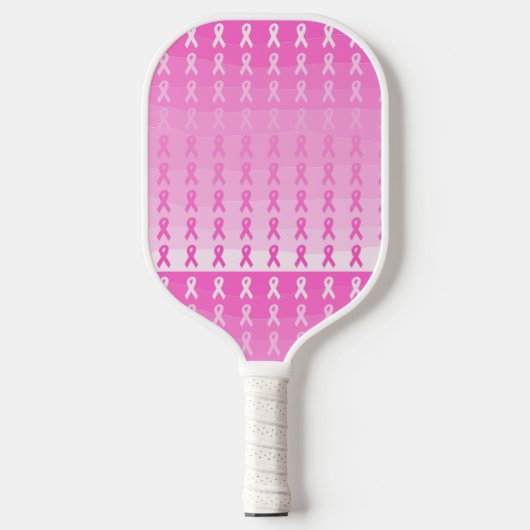 Borstkanker Bewustmaking Roze lint Pickleball Paddle (Voorkant)