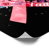 Borstkanker Bewustmaking Roze lint Poster (Hoek)