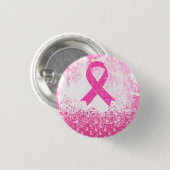Borstkanker Bewustmaking Roze lint Ronde Button 3,2 Cm (Voorkant /achterkant)