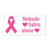 Borstkanker Bewustmaking Roze lint Zelfinktende Stempel (Design)