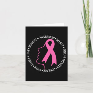 Borstkanker Bewustmaking Roze lintsteunplein Kaart