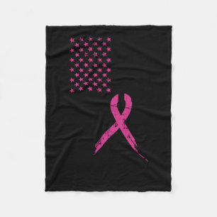 Borstkanker Bewustmaking Roze Ribbon Amerikaanse v Fleece Deken