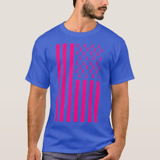 Borstkanker Bewustmaking Roze Ribbon Amerikaanse v T-shirt