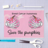 Borstkanker Bewustmaking Sparen de pompoenroze Tissuepapier (Craft)