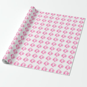 Borstkanker Bewustmaking van de Waterverf Cadeaupapier
