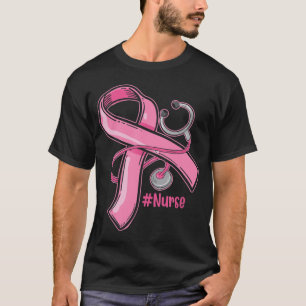 Borstkanker Bewustmaking Zurse Stethoscoop Roze Ri T-shirt