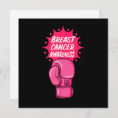 Borstkanker Bewustmakingsboxe Glove Support Survi Kaart (Voorkant / Achterkant)