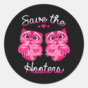 Borstkanker Bewustmakingscampagne Opslaan van de k Ronde Sticker