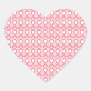 Borstkanker Bewustmakingshart Hart Sticker