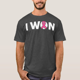 Borstkanker Bewustmakingsmaand Cute Retro I Won Pi T-shirt